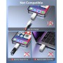 Votvlog Adaptador de Audio de Lightning a USB-C, Adaptador de Auriculares de USB C a Lightning para iPhone 16, 15 Pro MAX Plus,