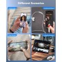 Votvlog Adaptador de Audio de Lightning a USB-C, Adaptador de Auriculares de USB C a Lightning para iPhone 16, 15 Pro MAX Plus,