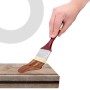 Brocha Pintura Plana 38 mm Pincel Multiusos para Pintura Barniz Laca Pincel Detallado Resistente Duradero Ideal para Acabados