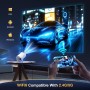 Proyector 4K 1080P Mini Proyector con WiFi y Bluetooth 5.0, Admite Rotación de 180° y Keystone Automático Proyector Portatil,
