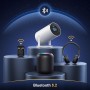 Proyector 4K 1080P Mini Proyector con WiFi y Bluetooth 5.0, Admite Rotación de 180° y Keystone Automático Proyector Portatil,