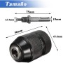 Treki Treki Portabrocas sin Llave con Mandril Adaptador 1/2-20UNF SDS Varilla Plus Portabrocas de Cierre Rápido 2-13mm para