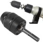 Treki Treki Portabrocas sin Llave con Mandril Adaptador 1/2-20UNF SDS Varilla Plus Portabrocas de Cierre Rápido 2-13mm para