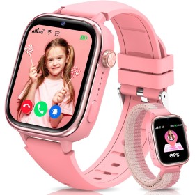 SWGOTA 4G Reloj Inteligente Niño, Smartwatch Niños con GPS, Ilamadas, Videollamadas, Mensajes, Modo Escuela, Función SOS, IP68