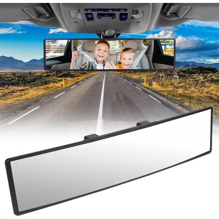 URAQT Espejo Retrovisor, Espejos Interiores Universal, Espejo de Antideslumbrante, Espejo Retrovisor Panorámico para Automóvil,