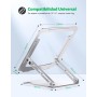 Glangeh Soporte Portatil Mesa Estable, Aleación de Aluminio Elevador Portatil con Ergonómico Altura Ajustable,Refrigeración