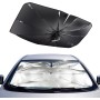 Mulor Parasol Parabrisas Coche Parasol Coche Delantero Plegable Paraguas Barra de Soporte Doblar 360°Rotatoria