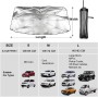 Mulor Parasol Parabrisas Coche Parasol Coche Delantero Plegable Paraguas Barra de Soporte Doblar 360°Rotatoria