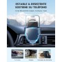 CIRYCASE Soporte Movil Coche, [Succión Ultra Potente] Suporte Telemovel Carro Universal, Parabrisas & Salpicadero Porta Movil