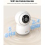 ieGeek 2.4/5GHz Camara Vigilancia WiFi Interior 2K 360°PTZ, Cámara Vigilancia Interior para Bebes/Mascotas/Seguridad Casa,
