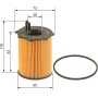Bosch P9238 Filtro de Aceite para Coche - Separa Hollín y Partículas Metálicas del Aceite del Motor, con una Fiable Lubricación