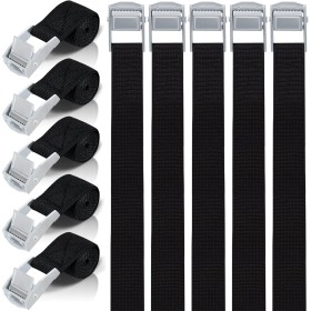 Correa de Amarre 35CM, 10 Piezas Cinchas de Amarre con Correas Tensoras de Presión, Cinturón Tensor de Carraca con Hebilla para