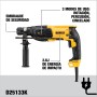 DEWALT D25133K-QS - Martillo Ligero Combinado 800 W 2.6J SDS-Plus, 3 modos, Empuñadura lateral multiposición, Tope de