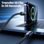 Toocki 240W USB C a USB tipo C Cable de pantalla PD3.1 carga súper ráp