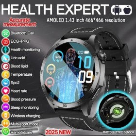 Para HUAWEI nuevo reloj inteligente de salud ECG + PPG ácido úrico pre