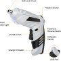 Flintronic Atornillador Eléctrico 3.5N.m(Máximo Par 3.5N.m), Destornillador de USB Recargable, 25 Accesorios y 1 Carga Cable