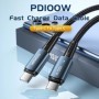 Essager USB C a USB C Cable PD100W 60W carga rápida Cable de carga de 