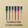 JINMUXI 120W USB A a tipo C Cable de carga súper rápido pantalla Digit