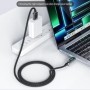 JINMUXI 120W USB A a tipo C Cable de carga súper rápido pantalla Digit
