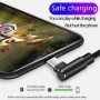 Cable USB C de codo de 90 grados 5A 40W Cable de datos tipo C de carga