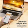 Toocki PD 60W 100W USB tipo C Calbe cable de datos de doble codo de 90