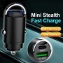 Mini cargador de coche de 200W, carga rápida para IPhone QC3.0 Mini PD