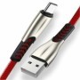 Cable USB tipo C de aleación de Zinc 3A, cargador de TYPE-C de datos d