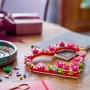 LEGO Corazón Decorativo - Kit de Manualidades Infantiles de maqueta con Flores, Hojas y Corazones Pequeños - Regalo de