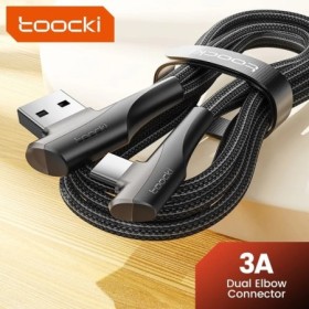 Toocki 3A Cable USB carga rápida 3,0 Cable de carga rápida tipo C Cabl