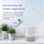 Pro Breeze Mini Air Purifier with True HEPA Filter and Ionizer - Desktop Personal Air Cleaner with Night Light - For Home, Work,