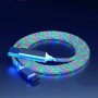 Cable USB LED luminoso tipo C para Samsung, Xiaomi, OPPO, Huawei, IPho