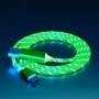Cable USB LED luminoso tipo C para Samsung, Xiaomi, OPPO, Huawei, IPho
