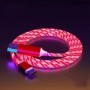 Cable USB LED luminoso tipo C para Samsung, Xiaomi, OPPO, Huawei, IPho