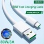 Cable USB C Original OPPO Super vooc 80W 65W carga rápida OPPO Find X5