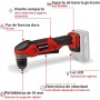 Einhell Taladro angular con batería TE-AD 18 Li-Solo Power X-Change (18 V, 45 Nm, 10 mm portabrocas de sujeción rápida, luz LED,