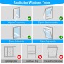 MXTIMWAN 400 cm Kit Window Air Conditioner Portable Adapter Cover Insulator Air Conditioning Insulation for Windows Sealing