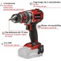 Einhell Taladro/destornillador Inalámbrico 18/50 Li-i BL Solo Power X-Change (Función de Taladro de Percusión, Caja de Cambios
