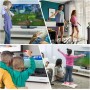 Leikurvo Mando a distancia Wii, 2 mandos de Wii, mando a distancia inalámbrico, conexión de sensor de movimiento, mando de