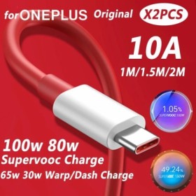 Oneplus 13 12 11 Cable Original 100W 80W Supervooc 2,0 carga de urdimb