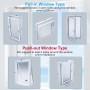 MXTIMWAN 400 cm Kit Window Air Conditioner Portable Adapter Cover Insulator Air Conditioning Insulation for Windows Sealing