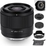 VILTROX 25mm f1.7 Objetivo Fijo con Enfoque automático APS-C STM de Gran Apertura para Sony con Montura E cámaras A7C A7RII
