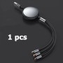 Cable de carga retráctil 3 en 1 100W súper rápido Universal con Micro 
