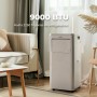 EVVO Aire Acondicionado Portatil 3 in 1, Silencioso, 7.000 BTU, con Mando a Distancia, Superficie 15m2, Clase Energética A,