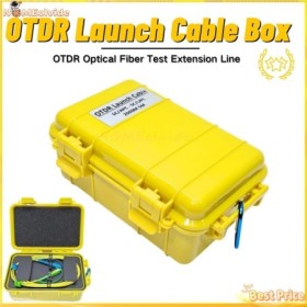 Caja de Cable de lanzamiento óptico de fibra OTDR, eliminador de zona 