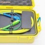Caja de Cable de lanzamiento óptico de fibra OTDR, eliminador de zona 