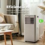 EVVO Aire Acondicionado Portatil 3 in 1, Silencioso, 7.000 BTU, con Mando a Distancia, Superficie 15m2, Clase Energética A,