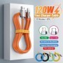 Cable de silicona líquida USB C de carga superrápida, Cable de datos t