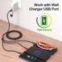 ANKNDO Cable de carga rápida 3 en 1 para Cable cargador Micro USB tipo