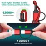 ANKNDO Cable de carga rápida 3 en 1 para Cable cargador Micro USB tipo