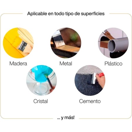 AC - Bote de Pintura Esmalte - Fabricado en España - Ideal para cualquier superficie, Madera, Plástico, Cristal o Cemento -